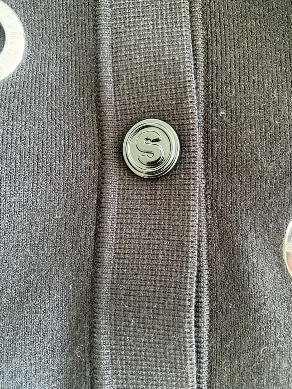 Sandro Coccinelle Eyelet/Grommet Black Sweater. Size 1 (small). - Picture 7 of 8